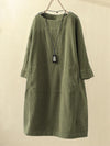 Tina - Casual Long-Sleeve Corduroy Dress