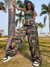 Street Vibes 90s Flap Pocket Drawstring Hem Cargo Parachute Pants