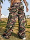 Street Vibes 90s Flap Pocket Drawstring Hem Cargo Parachute Pants