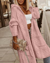 KNITTED HOODED CARDIGAN FOR WOMEN – LONG AND STYLISH