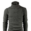 ALEX - COTTON TURTLENECK SWEATER WITH CABLE KNIT