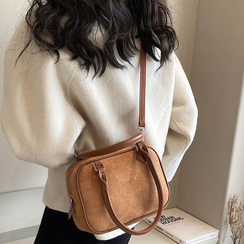 Women's Suede Crossbody Bag | Stylish & Versatile Shoulder Handbag