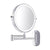 CHROME SILVER RECHARGEABLE LED MAGNIFYING MAKEUP & BATHROOM MIRROR