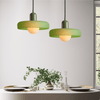 BAUHAUS COLORED GLASS PENDANT LAMP - MODERN & ARTISTIC DESIGN