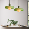 BAUHAUS PENDANT LAMP – COLORED GLASS LIGHT WITH MODERN ARTISTIC DESIGN