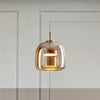 HAILIE – RETRO AMBER GLASS LED PENDANT LIGHT