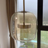 HAILIE – RETRO AMBER GLASS LED PENDANT LIGHT