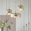 HAILIE – RETRO AMBER GLASS LED PENDANT LIGHT