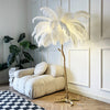 FEATHERLIGHT – ELEGANT OSTRICH FEATHER FLOOR LAMP FOR LUXURIOUS INTERIORS