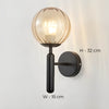 CLAIR WALL LAMP WITH ENGRAVED GLASS