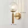 CLAIR WALL LAMP WITH ENGRAVED GLASS