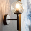 CLAIR WALL LAMP WITH ENGRAVED GLASS