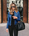 IRMELIN - WOMEN LEATHER MOTO JACKET