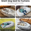 HUMAN-SIZE DOG BED – ULTIMATE COZY NAP BED FOR HUMANS WITH ANTI-ANXIETY DESIGN