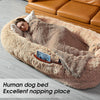 HUMAN-SIZE DOG BED – ULTIMATE COZY NAP BED FOR HUMANS WITH ANTI-ANXIETY DESIGN