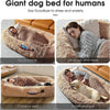 HUMAN-SIZE DOG BED – ULTIMATE COZY NAP BED FOR HUMANS WITH ANTI-ANXIETY DESIGN