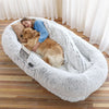 HUMAN-SIZE DOG BED – ULTIMATE COZY NAP BED FOR HUMANS WITH ANTI-ANXIETY DESIGN