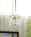 FLOWER GLASS PENDANT LIGHT - ELEGANT FLORAL DESIGN