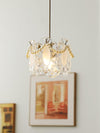 FLOWER GLASS PENDANT LIGHT - ELEGANT FLORAL DESIGN