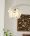 FLOWER GLASS PENDANT LIGHT - ELEGANT FLORAL DESIGN