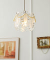 FLOWER GLASS PENDANT LIGHT - ELEGANT FLORAL DESIGN