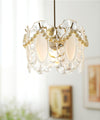 FLOWER GLASS PENDANT LIGHT - ELEGANT FLORAL DESIGN