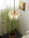 FLOWER GLASS PENDANT LIGHT - ELEGANT FLORAL DESIGN