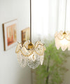 FLOWER GLASS PENDANT LIGHT - ELEGANT FLORAL DESIGN