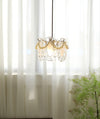 FLOWER GLASS PENDANT LIGHT - ELEGANT FLORAL DESIGN