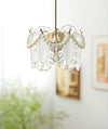 FLOWER GLASS PENDANT LIGHT - ELEGANT FLORAL DESIGN