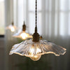 FLOWER GLASS PENDANT LIGHT - RETRO CHARM FOR MODERN HOMES