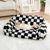 VINTAGE LEISURE DIAMOND PET SOFA BED - SOFT AND SUPPORTIVE FOR DOGS & CATS