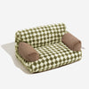 VINTAGE LEISURE DIAMOND PET SOFA BED - SOFT AND SUPPORTIVE FOR DOGS & CATS