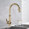 GLAMFAUCET – LUXURY GOLD KITCHEN FAUCET WITH PULL-DOWN SPRAY