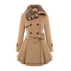 EMMA - ELEGANT WOMEN COAT WITH FAUX FUR COLLAR