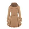 EMMA - ELEGANT WOMEN COAT WITH FAUX FUR COLLAR