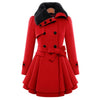 EMMA - ELEGANT WOMEN COAT WITH FAUX FUR COLLAR