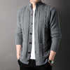 SCHOLAR PREMIUM KNIT CARDIGAN WITH STAND COLLAR