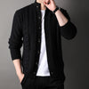 SCHOLAR PREMIUM KNIT CARDIGAN WITH STAND COLLAR