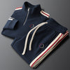 HYPE PREMIUM QUARTER-ZIP TRACKSUIT SET – TEXTURED DESIGN AND SPORTY STYLE