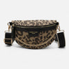 Aurora - Leopard Print Leather Crossbody Belt Bag