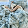 LUXEFAUX VELVET THROW BLANKET FOR WINTER COMFORT