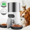 SMART TIMING FEEDER FOR CATS AND DOGS – STAINLESS STEEL DOUBLE BOWL AUTOMATIC PET FEEDER WITH REMOTE FEEDING