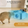 3.2L AUTOMATIC CAT FEEDER – WATER DISPENSER FOR PETS – SMART INDUCTION, USB RECHARGEABLE WITH FILTER