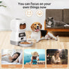 3.5L AUTOMATIC CAT PET FEEDER – WIFI SMART FOOD DISPENSER WITH VOICE RECORDER AND LARGE CAPACITY