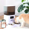 SMART 5L AUTOMATIC CAT DOG FEEDER - DOUBLE BOWLS FOOD DISPENSER WITH CAMERA & VOICE RECORDER