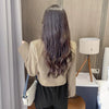 CROPPED WOMEN'S BUTTON-UP BLAZER - KOREAN-STYLE OFFICE SUIT JACKET FOR ELEGANT WEAR