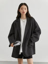 CHIC WOMEN'S DOUBLE-BREASTED WOOLEN COAT - LOOSE RETRO CASUAL JACKET FOR OFFICE & OUTERWEAR