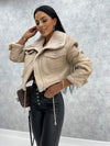 ELEONORA - WOMEN LEATHER JACKET WITH FLEECE LINING