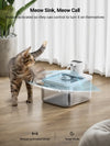 DOWNYPAWS AUTOMATIC STAINLESS STEEL CAT WATER FOUNTAIN – WIRELESS, 2.5L CAPACITY, BATTERY & SENSOR DISPLACEMENT